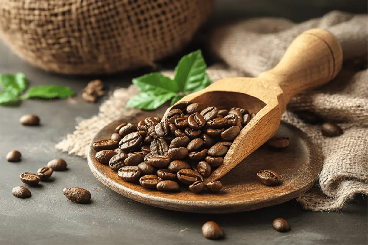 Background of coffee beans